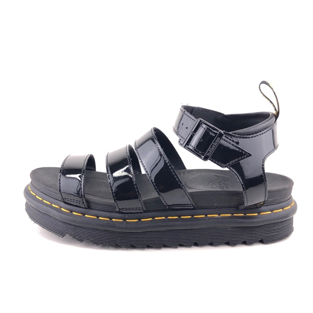 Dr. Martens Blaire Patent Leather Strap Sandals 10